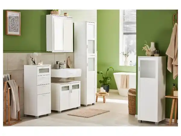 Bild 3 von LIVARNO home Bad-Seitenschrank »Basel«, mit 4 Schubladen
