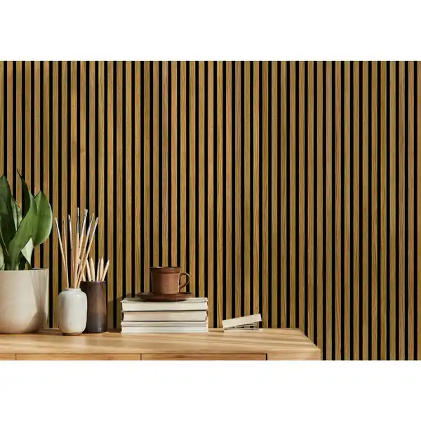 Bild 3 von FN NEUHOFER Akustikpaneel »FN Acustico BASIC«, 292,5 x 2670 x 11 mm, 2er Pack, PET/MDF, Eiche