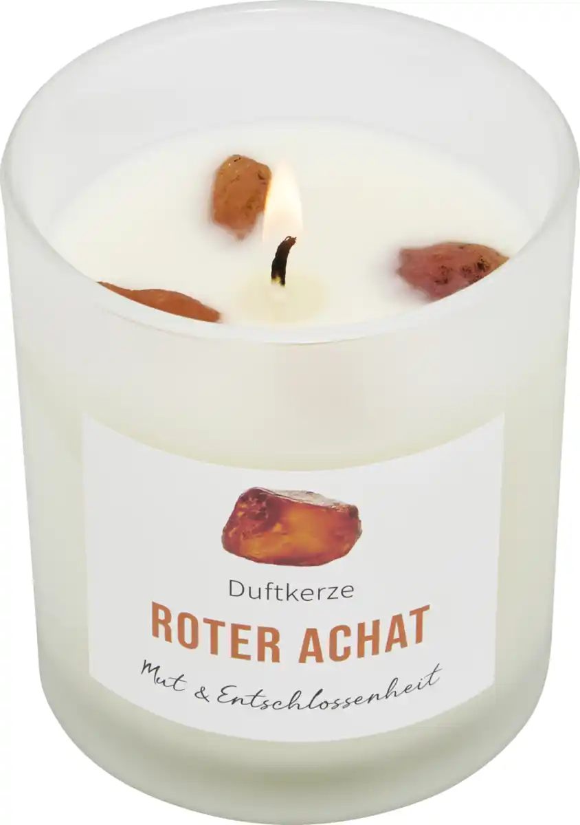 Bild 2 von IDEENWELT Duftkerze mit rotem Achat