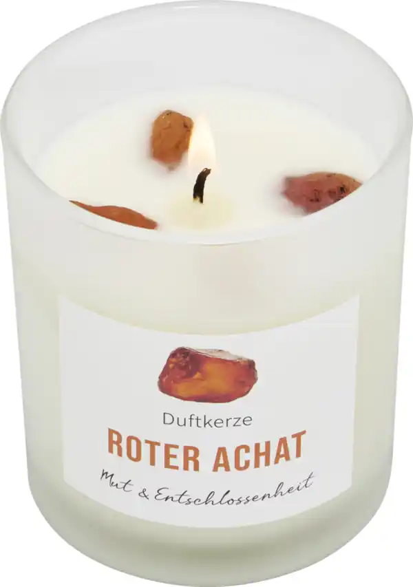 Bild 2 von IDEENWELT Duftkerze mit rotem Achat