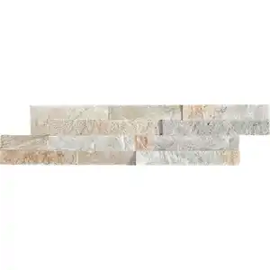 RENOVO Wandverblender, Quarzit, beige, BxHxT: 40 x 10 x 0,9-1,2 cm