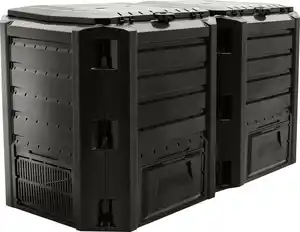 Prosperplast Doppelkomposter 800L, Compogreen schwarz
