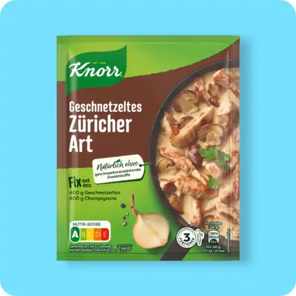 Bild 1 von KNORR®  Fix, Geschnetzeltes Züricher Art