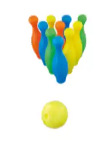 Bowlingset inkl.10 Kegel (ca. H 24cm) und 2 Kugeln
