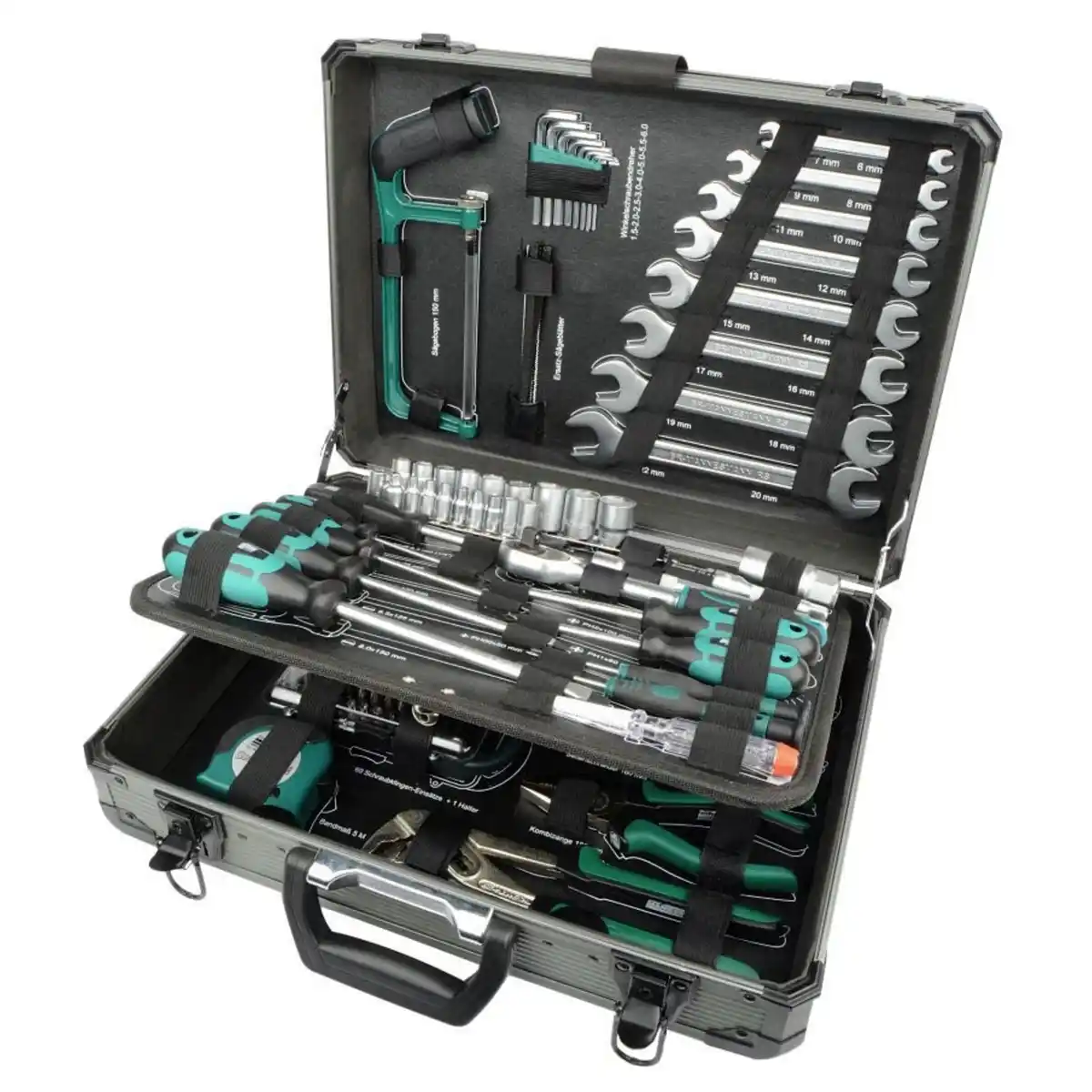 Bild 1 von BRÜDER MANNESMANN Werkzeugsatz, Metall, bestückt, 133-teilig