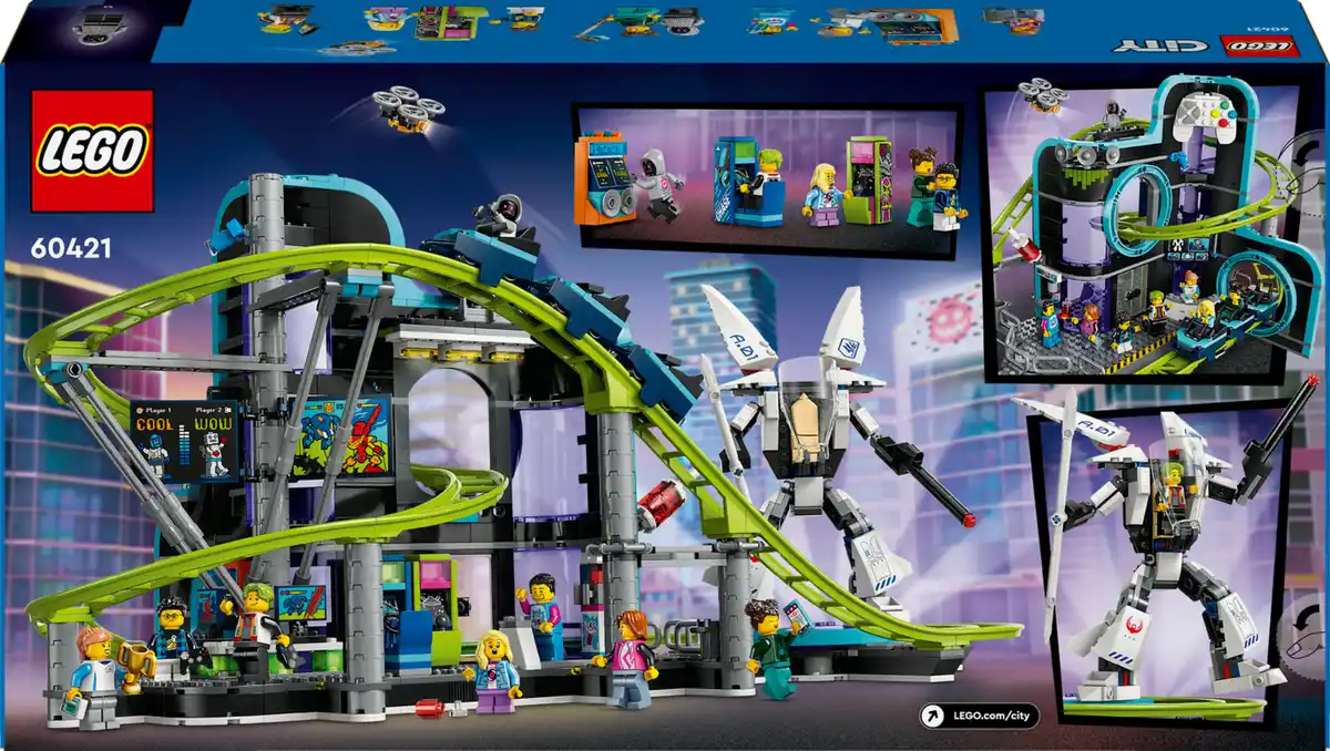 Bild 3 von LEGO CITY 60421 Achterbahn mit Roboter-Mech