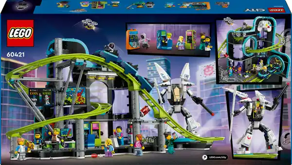 Bild 3 von LEGO CITY 60421 Achterbahn mit Roboter-Mech