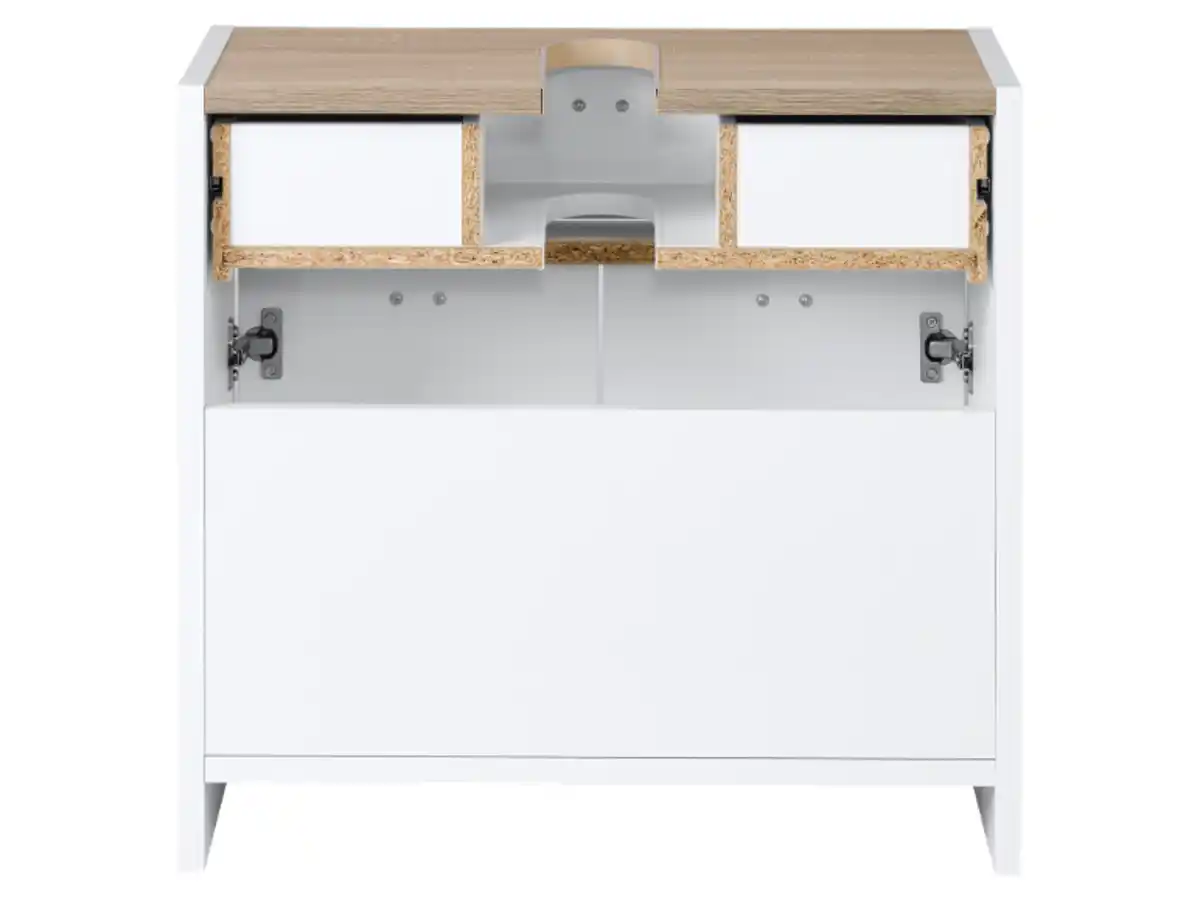 Bild 3 von LIVARNO home Waschbeckenunterschrank weiß