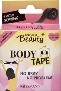 FOR YOUR Beauty Body Tape schwarz, 5 m