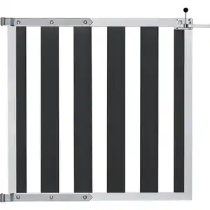 Mr. GARDENER Zauntor »Delano«, HxLxT: 100 x 100 x 1,7 cm, wpc/aluminium, anthrazit