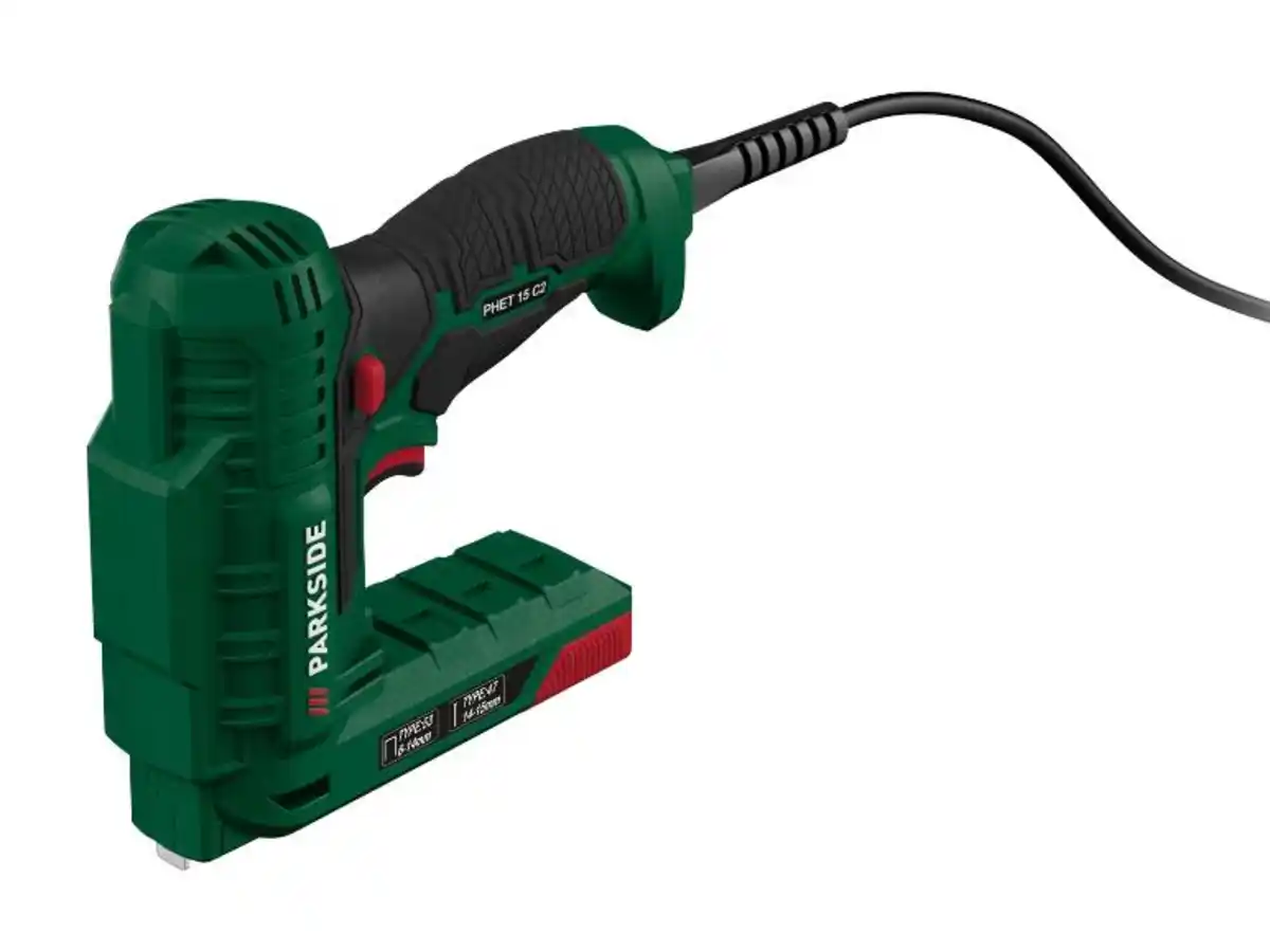Bild 1 von PARKSIDE® Elektrotacker und -nagler »PHET 15 C2«, mit Klammern und Nägeln