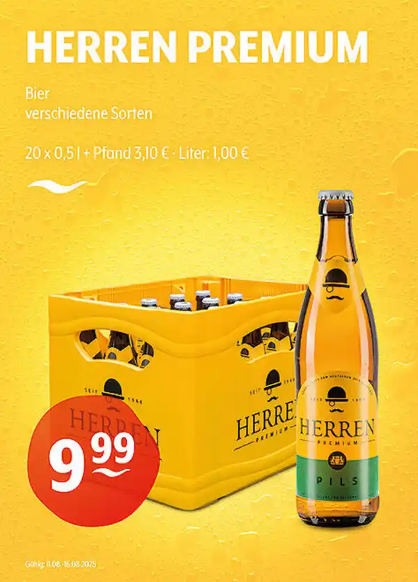 Bild 1 von HERREN PREMIUM Bier verschiedene Sorten