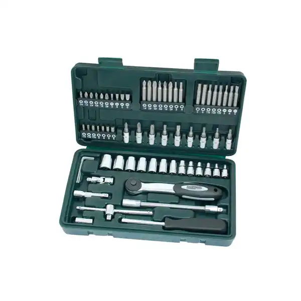 Bild 2 von BRÜDER MANNESMANN Steckschlüsselkasten, 65-teilig, Schlüsselgröße: 4 – 14 mm