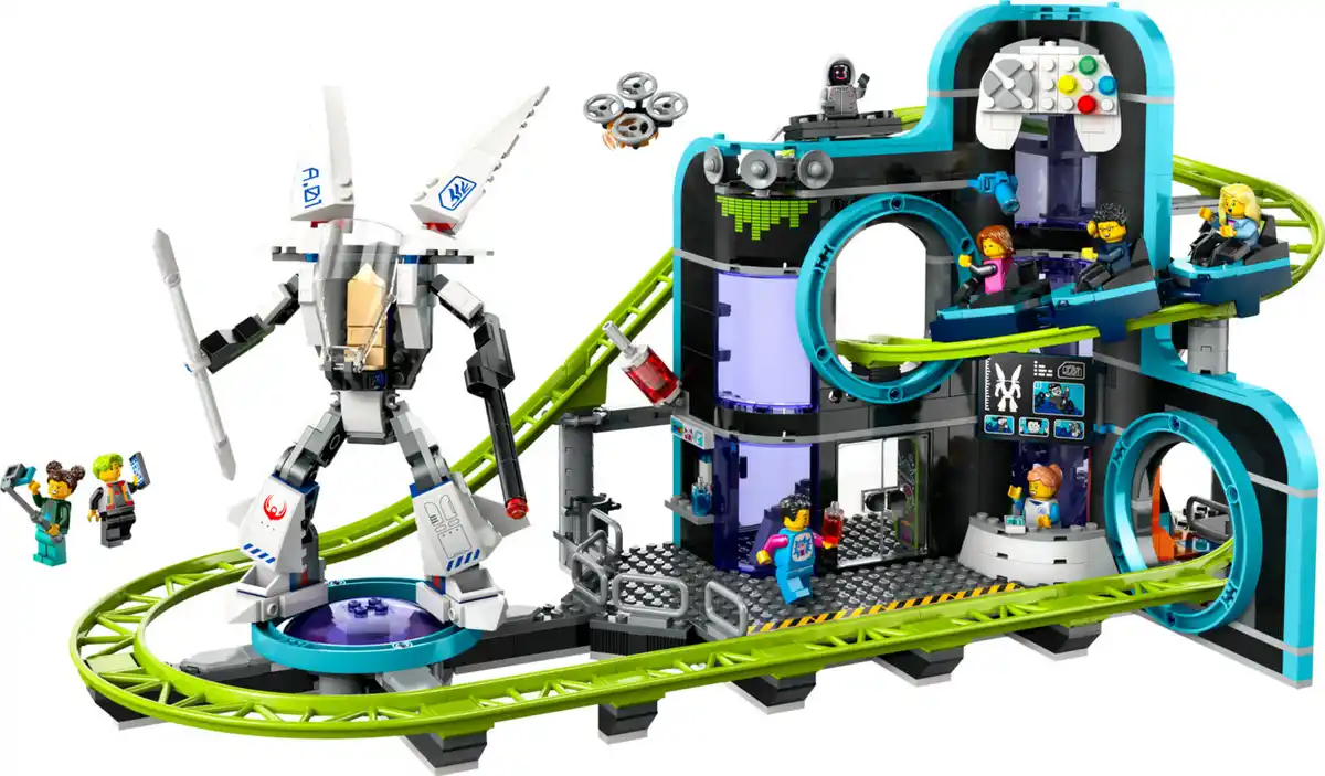 Bild 2 von LEGO CITY 60421 Achterbahn mit Roboter-Mech