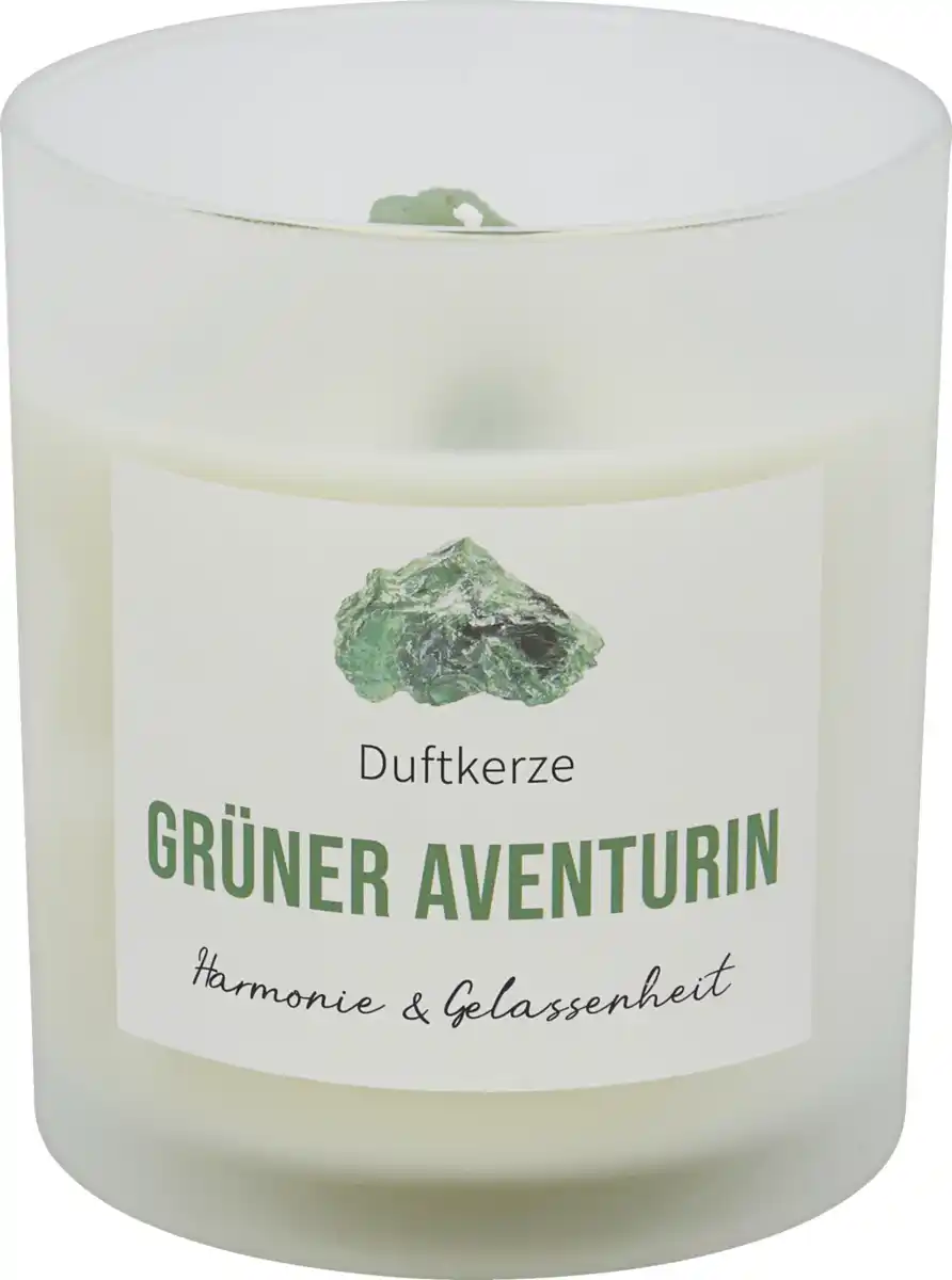 Bild 1 von IDEENWELT Duftkerze mit grünem Aventurin