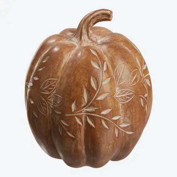 Bild 3 von Deko-Kürbis in Holzoptik