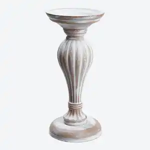 Kerzenhalter mit antikem Finish, ca. 10,5x10,5x23cm
