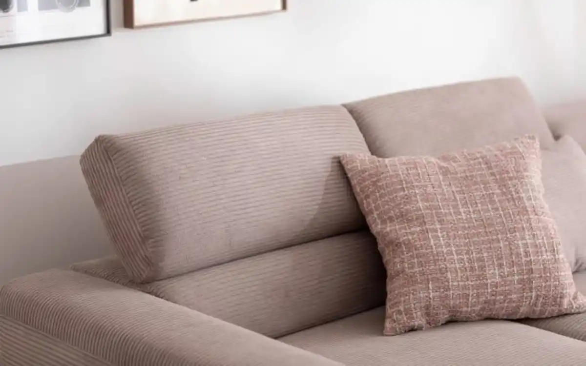 Bild 2 von Wohnlandschaft Tossa, Cord/taupe, inkl. Kopfteilverstellung