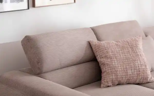 Bild 2 von Wohnlandschaft Tossa, Cord/taupe, inkl. Kopfteilverstellung