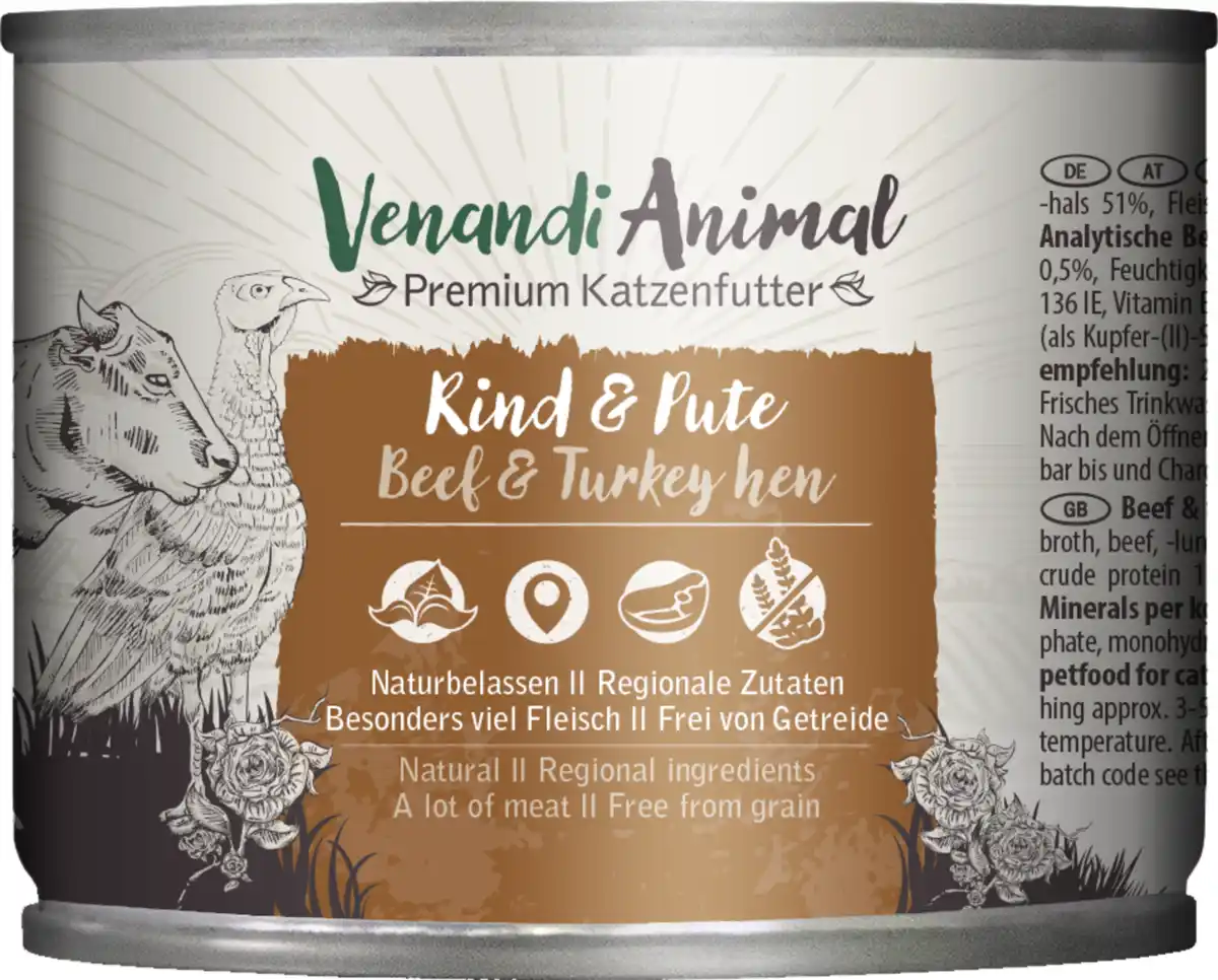 Bild 1 von Venandi Animal Rind & Pute, 200 g