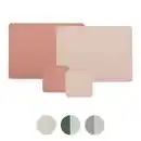 Bild 1 von HOME CREATION Platzset/Glas Leder Optik 4er-Pack