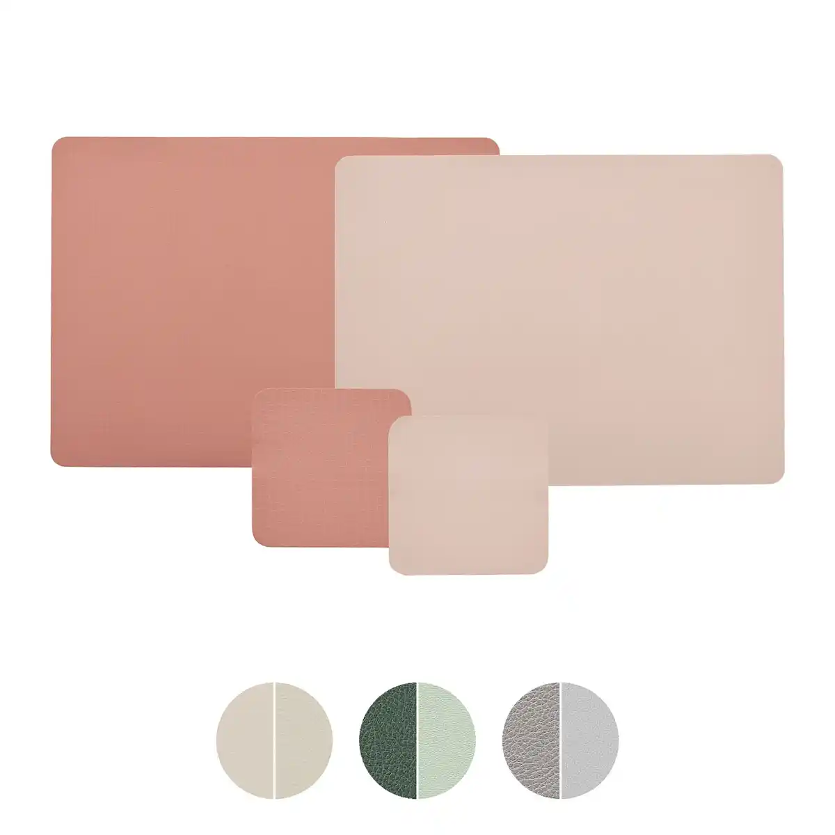 Bild 1 von HOME CREATION Platzset/Glas Leder Optik 4er-Pack