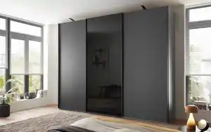 m2 Kollektion - Schwebetürenschrank Dubai, graphit, 300 x 217 cm