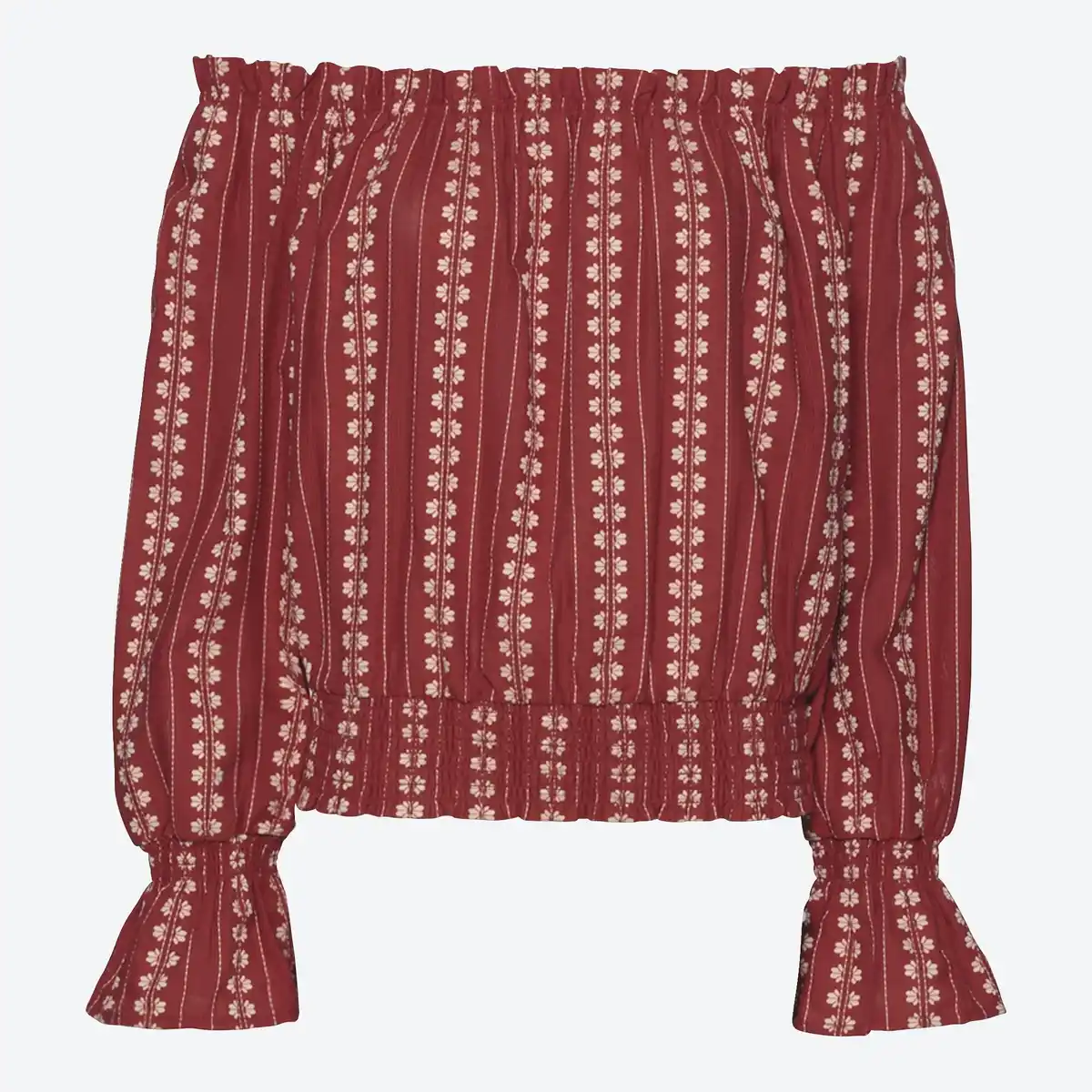 Bild 1 von Damen-Bluse mit Carmen-Ausschnitt