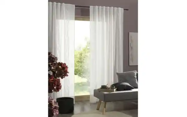 Bild 2 von Vorhang mit Multifunktionsband, weiß, 140 x 245 cm