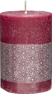RUBIN LICHT Rustikstumpe Bordeaux 100/70mm