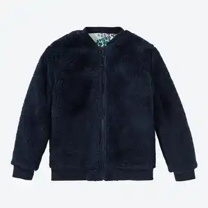 Kinder-Mädchen-Coralfleece-Jacke zum Wenden