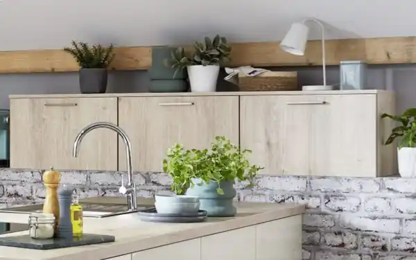 Bild 2 von Mondo - Einbauküche Felde/Navera, magnolia, inkl. Privileg Elektrogeräte