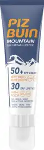 Piz Buin Mountain Sonnencreme LSF50+ & Lippenpflegestift LSF30