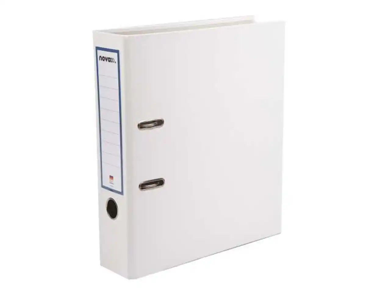 Bild 1 von novooo Ordner Kunststoff 80 mm breit weiß