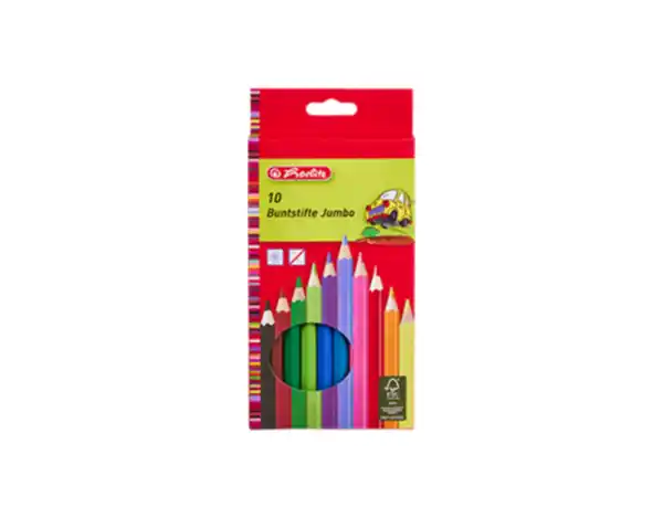 Bild 1 von herlitz Jumbo Sechskant-Buntstifte