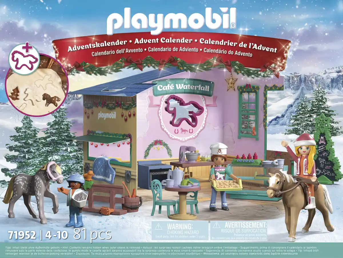 Bild 1 von Playmobil Adventskalender 2025 Weihnachtsbacken im Reitercafé