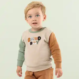 Baby-Jungen-Sweatshirt mit Tier-Motiven