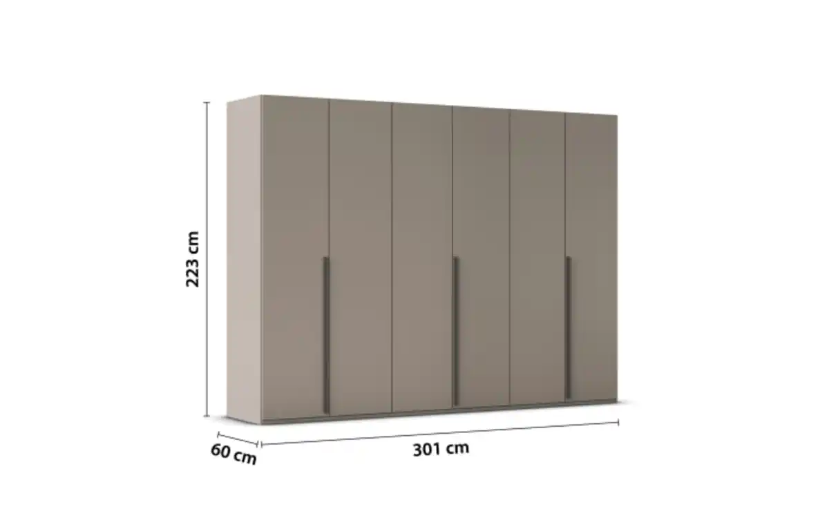 Bild 3 von Rauch - Drehtürenschrank Montclar, fango, 301 x 223 cm, inkl. hochwertiger Innenausstattung