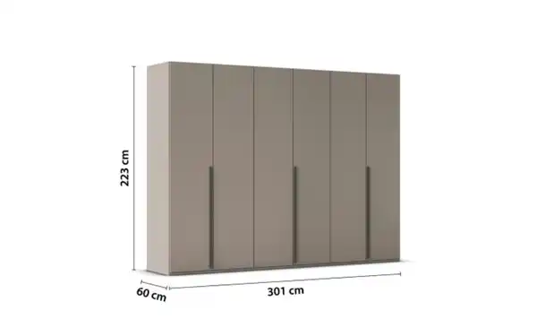Bild 3 von Rauch - Drehtürenschrank Montclar, fango, 301 x 223 cm, inkl. hochwertiger Innenausstattung