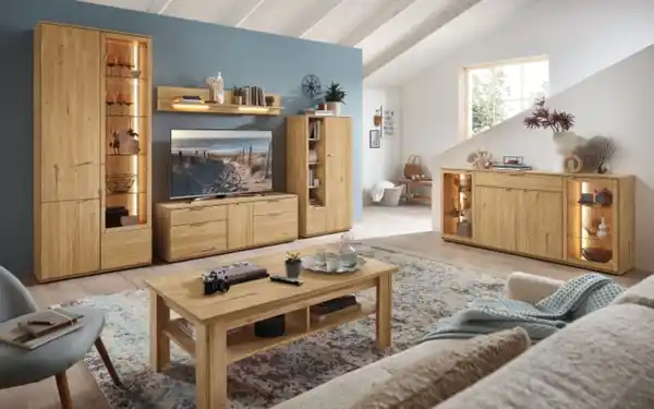 Bild 2 von Stralsunder - Wohnwand Sellin, Risseiche Nachbildung