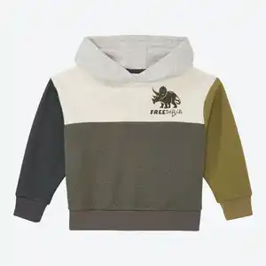 Kinder-Sweatshirt mit Kontrastkapuze