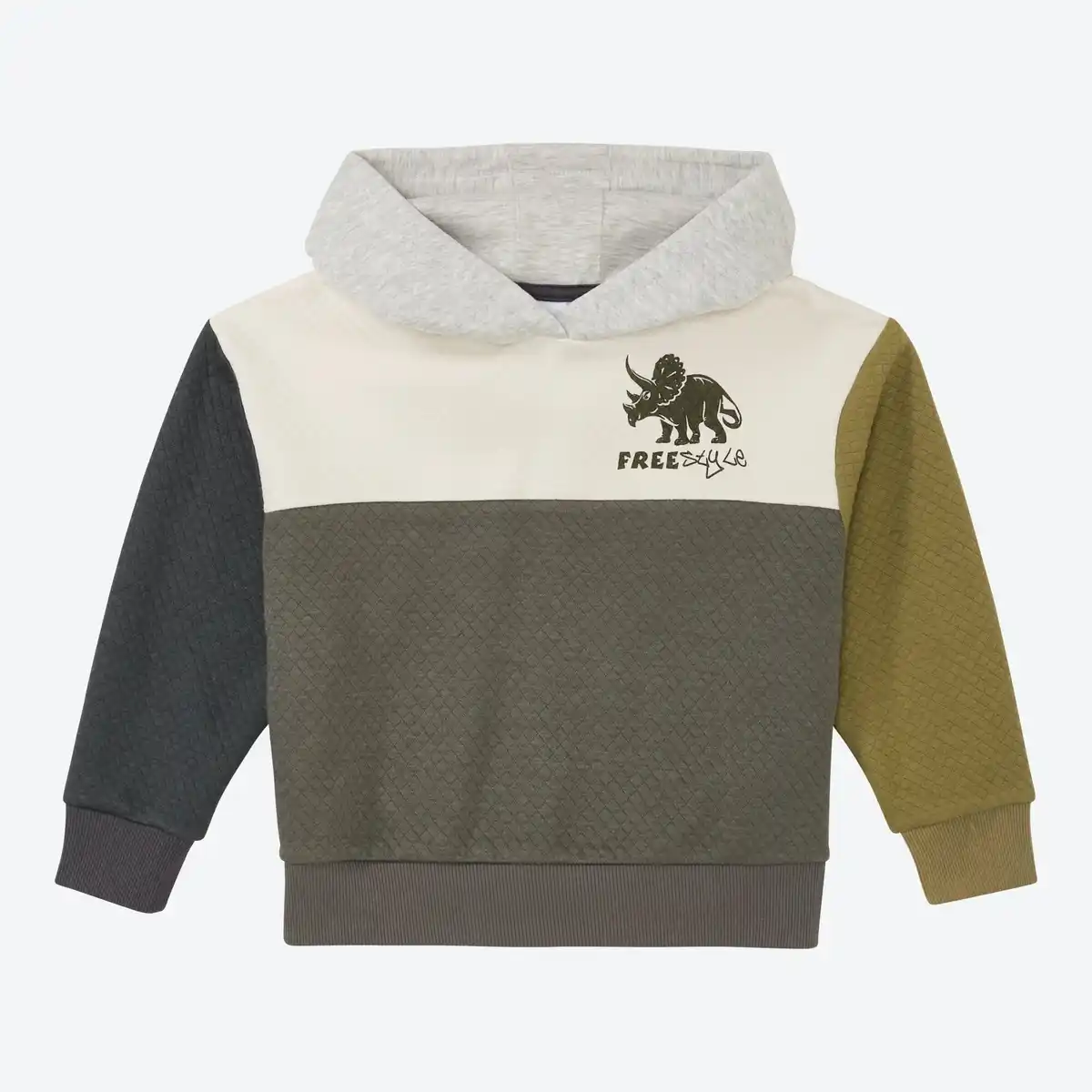 Bild 1 von Kinder-Sweatshirt mit Kontrastkapuze