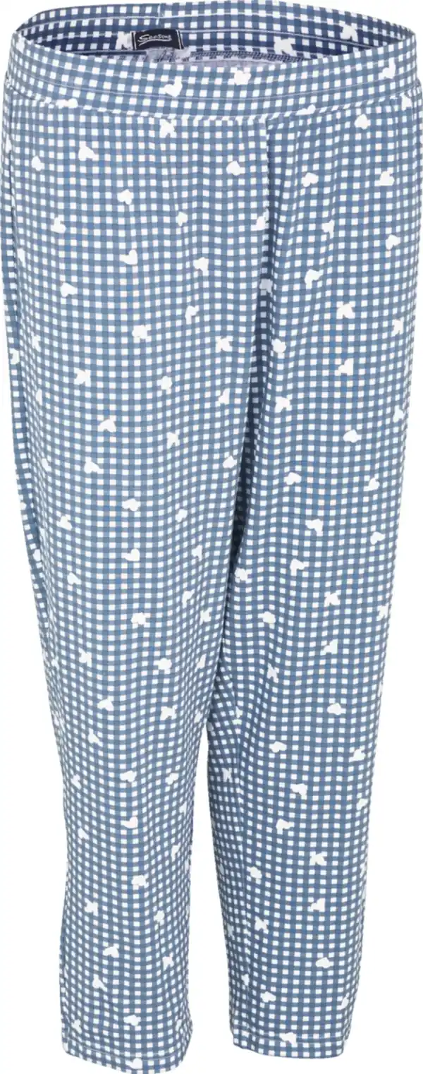 Bild 1 von IDEENWELT Damen Relaxhose bedruckt blau L EcoVero