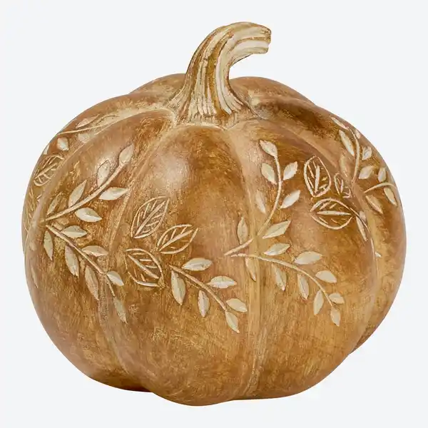 Bild 3 von Deko-Kürbis in Holzoptik