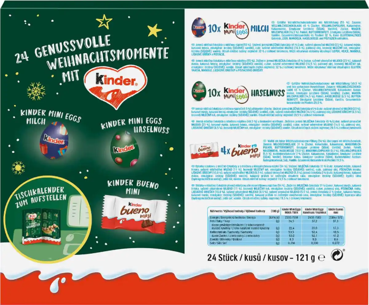 Bild 2 von Ferrero Mix Tisch-Adventskalender 2025