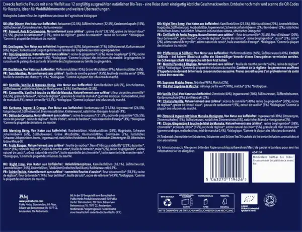 Bild 2 von Pukka Bio-Tee Wohlfühlkalender 2025, 39,6 g 24 Teebeutel