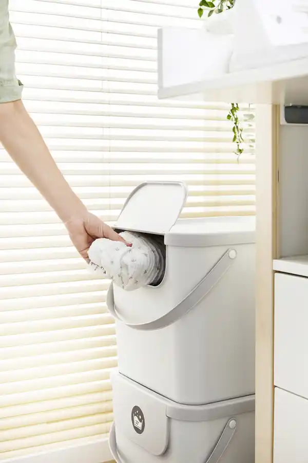 Bild 4 von Rotho Babydesign Wäsche- Stoffwindelsammler KAYO Mistletoe white