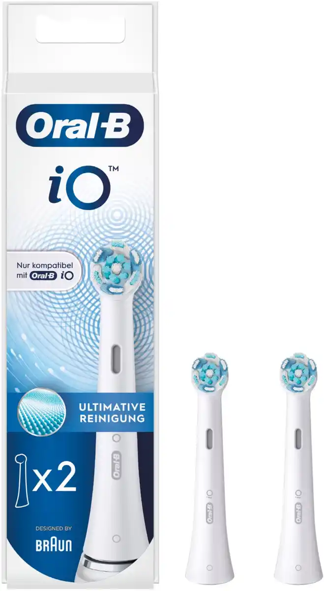 Bild 1 von EB iO Ultimative Reinigung (2Stk.) Ersatz-Zahnbürsten weiß