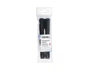 novooo Permanentmarker schwarz 2er