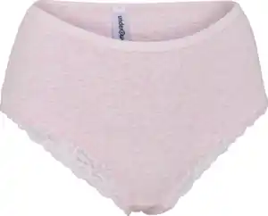 IDEENWELT Damen Midi Slip mit Spitze DP S